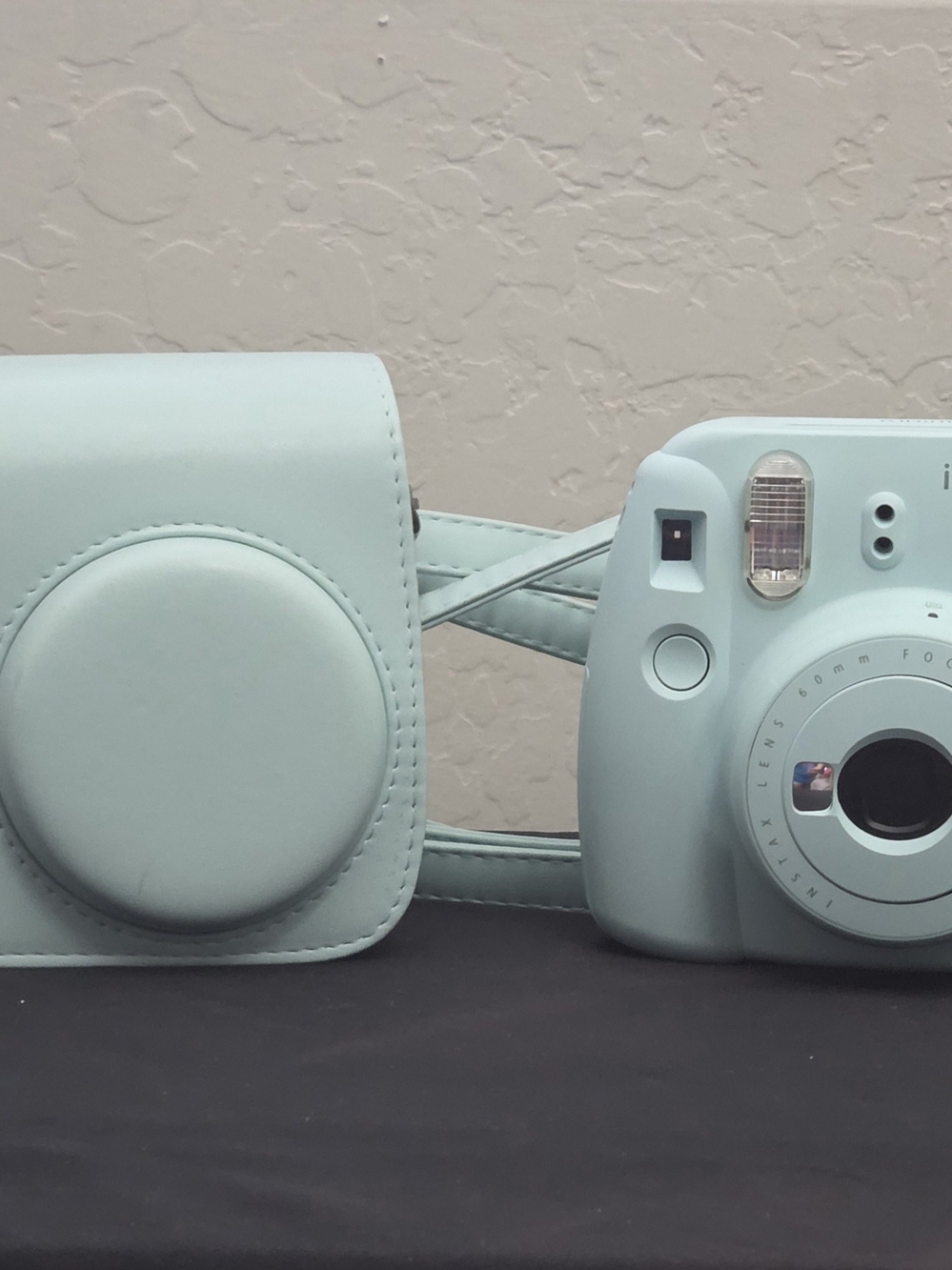 Instax Mini 9 Instant Camera With Matching Case- Ice Blue